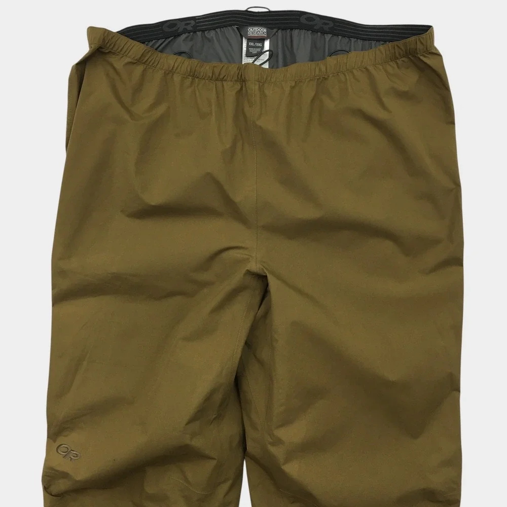 Outdoor Research Foray GORE-TEX Pants Mens XXL Brown Waterproof Shell Hiking